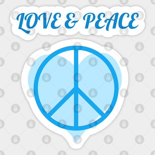 LOVE & PEACE Sticker by zzzozzo